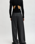 COZY FLANNEL TRIPLE PLEAT PANT