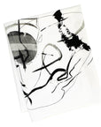 Abstract Design Tea Towel in Black and Unbleached Cotton by Gifthorse Handmade-GIFTHORSE HANDMADE-Idlewild-Cincinnati
