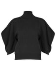 Akimbo Knit Top in Black by Issey Miyake-Tops-Issey Miyake-Idlewild