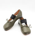 Anatomic Numeric Ballerinas in Green by MM6 Maison Margiela-MM6-Idlewild-Cincinnati