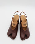 Anatomic Numeric Slingback in Brown by MM6 Maison Margiela-MM6-Idlewild-Cincinnati