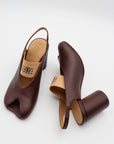 Anatomic Numeric Slingback in Brown by MM6 Maison Margiela-MM6-Idlewild-Cincinnati