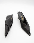 Angel Wedge in Perforated Black by Lucasheva-Lucasheva-Idlewild-Cincinnati