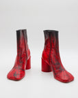 Ankle Boot in Red Paint by MM6 Maison Margiela-MM6-Idlewild-Cincinnati