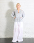 April Monthly Colors Zip-up Cardigan in Cool Gray by Pleats Please Issey Miyake-Pleats Please Issey Miyake-Idlewild-Cincinnati