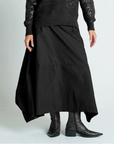 Architectural Nylon Skirt in Black by Planet-Planet-Idlewild