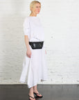 Architectural Nylon Skirt in White by Planet-Planet-Idlewild-Cincinnati