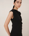 Asymmetric Dress in Black by Kowtow-Kowtow-Idlewild