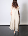 Asymmetric Midi Dress in Sand Shell by Sanctamuerte-SANCTAMUERTE-Idlewild-Cincinnati