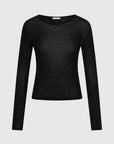 Baby Wool Long Sleeve Top in Black by St. Agni-St. Agni-Idlewild-Cincinnati