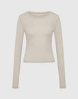 Baby Wool Long Sleeve Top in Soft Ash by St. Agni-St. Agni-Idlewild-Cincinnati