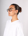 Bandit Readers in Matte Gold & Black by Caddis-Caddis Eyewear-Idlewild-Cincinnati