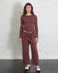Bellevue Long Sleeve Tee in Chocolate by GIL RODRIGUEZ-GIL RODRIGUEZ-Idlewild-Cincinnati