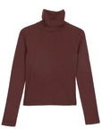 Bellevue Long Sleeve Turtleneck in Chocolate by GIL RODRIGUEZ-GIL RODRIGUEZ-Idlewild-Cincinnati