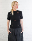 Belt Loop Knit Top in Black by Issey Miyake-Issey Miyake-Idlewild-Cincinnati