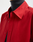 Bio Twill Easy Shirt in Red by Tibi-Tibi-Idlewild-Cincinnati