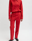 Bio Twill Easy Shirt in Red by Tibi-Tibi-Idlewild-Cincinnati