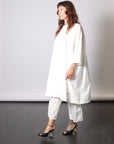 Boatneck Dress TS in Milk by Album Di Famiglia-Album Di Famiglia-Idlewild-Cincinnati