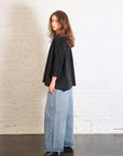 Boatneck T-Shirt V in Black by Album Di Famiglia-Album Di Famiglia-Idlewild-Cincinnati