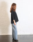 Boatneck T-Shirt V in Black by Album Di Famiglia-Album Di Famiglia-Idlewild-Cincinnati