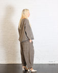 Bragoni Velvet Trouser in Taupe by Album Di Famiglia-Album Di Famiglia-Idlewild-Cincinnati