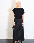 Cashmere Asymm Top Top in Black Vapor by St. Agni-St. Agni-Idlewild-Cincinnati