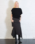 Cedric Suiting Detached Zipper Skirt in Grey Multi by Tibi-Tibi-Idlewild-Cincinnati