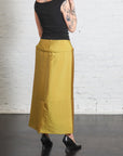 Chassis Hoop Pencil Skirt in Dijon by Tibi-Bottoms-Tibi-Idlewild