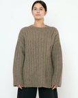 Chunky Mockneck Sweater in Taupe by 7115 by Szeki-7115 by Szeki-Idlewild-Cincinnati