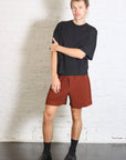 Color Pleats 1 Shorts in Darkside Brown by Homme Plissé Issey Miyake-Homme Plissé Issey Miyake-Idlewild-Cincinnati
