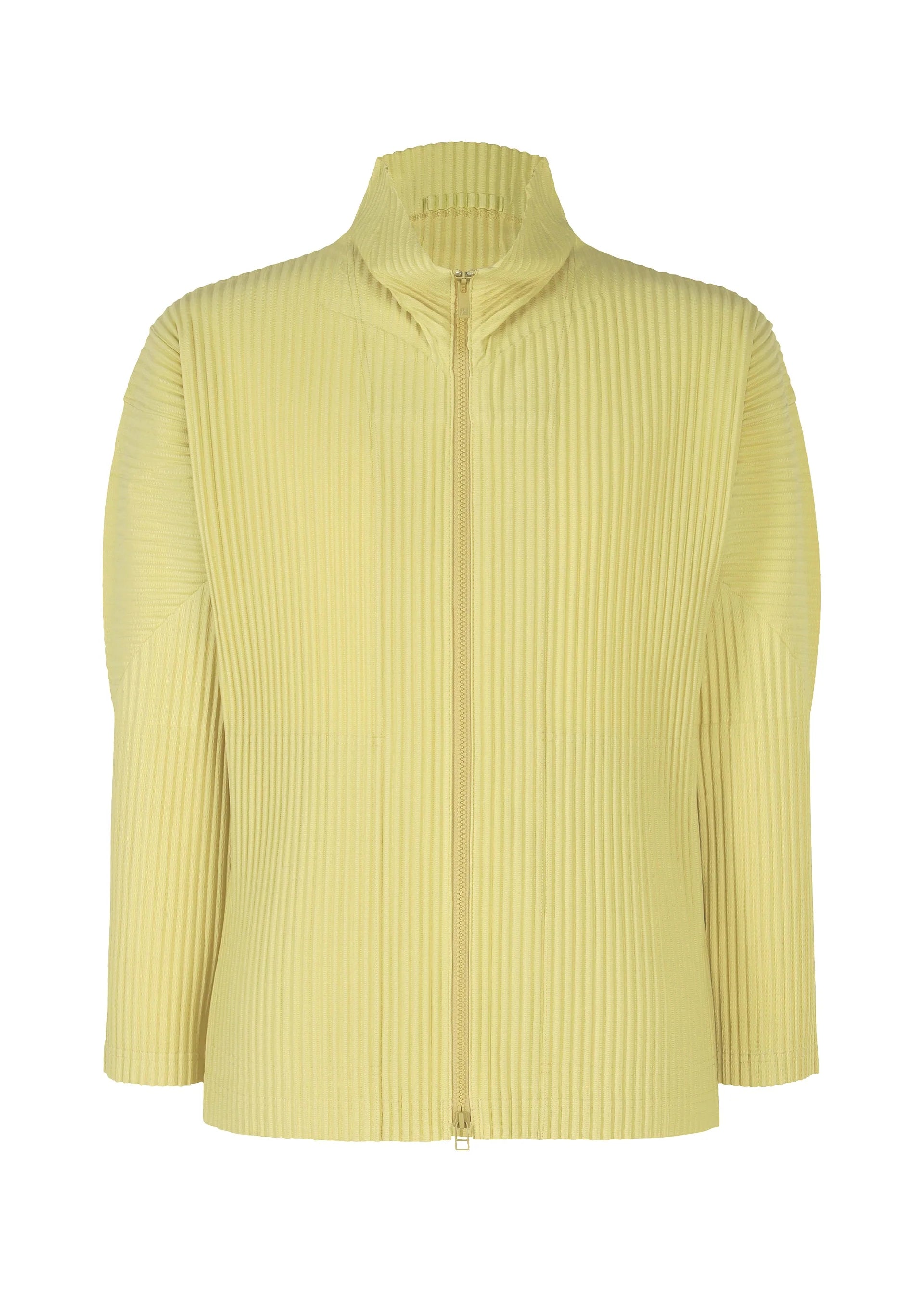 Color Pleats 2 Jacket in Agave Cream Green by Homme Plissé Issey