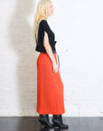 Colorful Pleats Skirt in Manarola Boat Orange by Homme Plissé Issey Miyake-Homme Plissé Issey Miyake-Idlewild-Cincinnati
