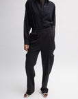 Compact Ultra Stretch Knit Sculpted Meir Pant in Black by Tibi-Tibi-Idlewild-Cincinnati