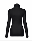 Cotton Baguette BK-68 Long Sleeve Top in Black by Issey Miyake-Issey Miyake-Idlewild-Cincinnati