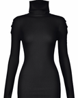 Cotton Baguette BK-68 Long Sleeve Top in Black by Issey Miyake-Issey Miyake-Idlewild-Cincinnati