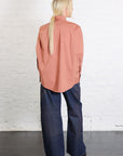 Cotton Poplin Shirt in Terracotta Red by MM6 Maison Margiela-MM6-Idlewild-Cincinnati