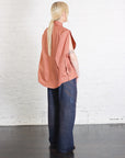 Cotton Poplin Shirt in Terracotta Red by MM6 Maison Margiela-MM6-Idlewild-Cincinnati