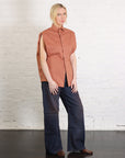 Cotton Poplin Shirt in Terracotta Red by MM6 Maison Margiela-MM6-Idlewild-Cincinnati