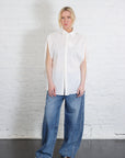 Cotton Poplin Shirt in White by MM6 Maison Margiela-MM6-Idlewild-Cincinnati