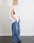 Cotton Poplin Shirt in White by MM6 Maison Margiela-MM6-Idlewild-Cincinnati