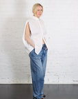 Cotton Poplin Shirt in White by MM6 Maison Margiela-MM6-Idlewild-Cincinnati
