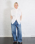 Cotton Poplin Shirt in White by MM6 Maison Margiela-MM6-Idlewild-Cincinnati