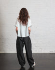 Crispy Nylon Winslow Pant in Black by Tibi-Tibi-Idlewild