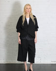 Cropped Drawstring Pant in Jet by 6397-6397-Idlewild-Cincinnati