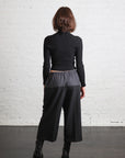 Cropped Drawstring Pant in Jet by 6397-6397-Idlewild-Cincinnati