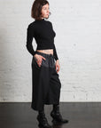 Cropped Drawstring Pant in Jet by 6397-6397-Idlewild-Cincinnati