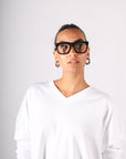 D28 Readers in Gloss Black & Vodka by Caddis-Caddis Eyewear-Idlewild-Cincinnati