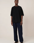 Diagonal Tee in Black by Kowtow-Tops-Kowtow-Idlewild