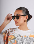 Dogleg Sunglasses in Gloss Black & Vodka by Caddis-Caddis Eyewear-Idlewild-Cincinnati