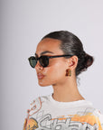 Dogleg Sunglasses in Gloss Black & Vodka by Caddis-Caddis Eyewear-Idlewild-Cincinnati